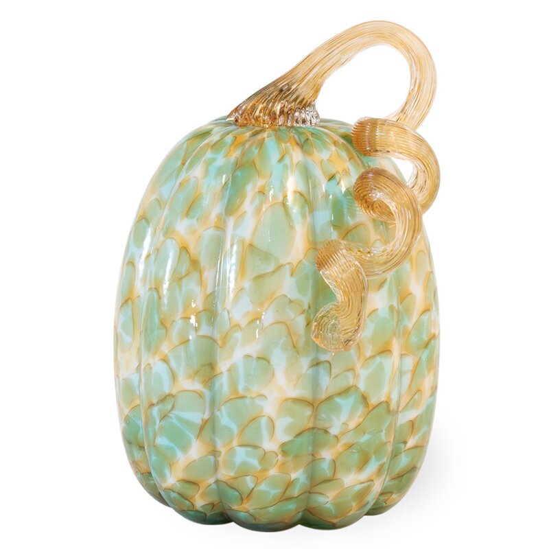 The Holiday Aisle® Large Glass Pumpkin Decorative Accent & Reviews